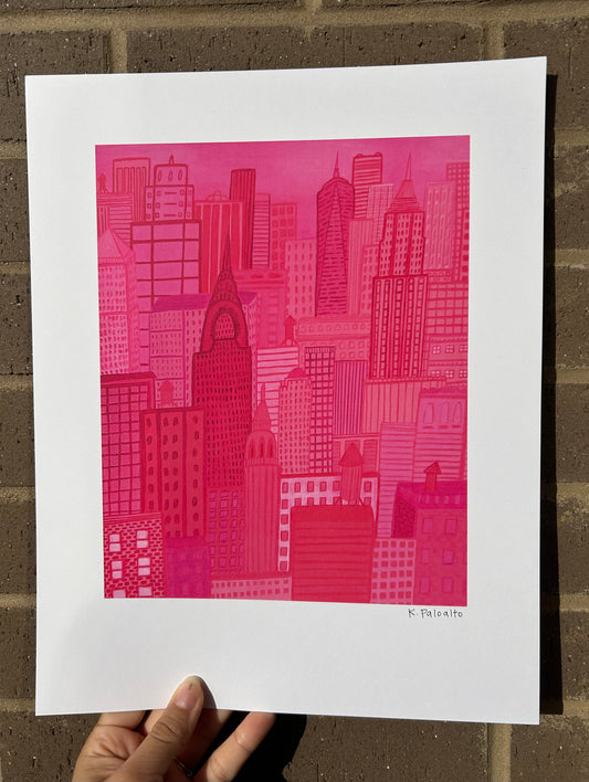 A Pink Perspective Print